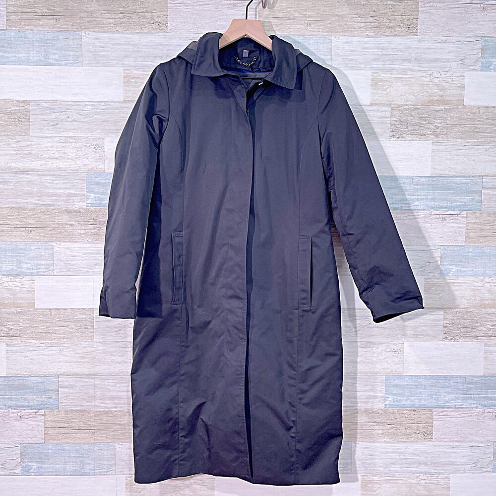 AMERICAN AIRLINES Midi Winter Coat Detachable Liner Black Thinsulate Womens 4 4R